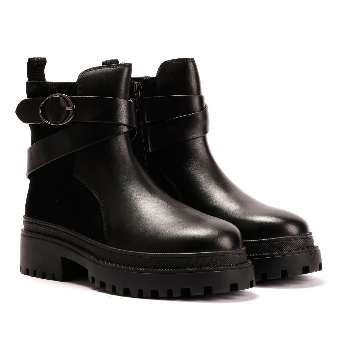 Osprey London The Boston Leder Damen Schwarze Stiefel