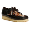 Clarks Originals Wallabee Cow Print Herren Schnürschuhe Aus Braunem Leder