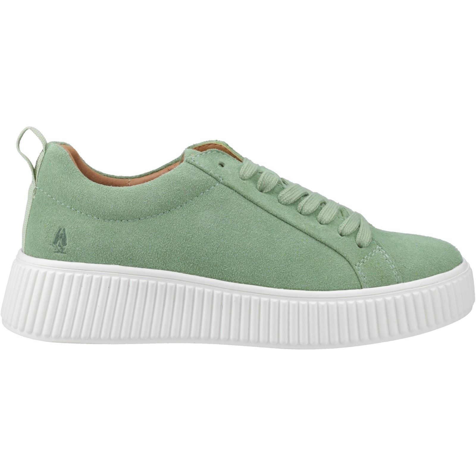 Hush Puppies Harlow Suede Damen Sneakers Aus Wildleder In Grün