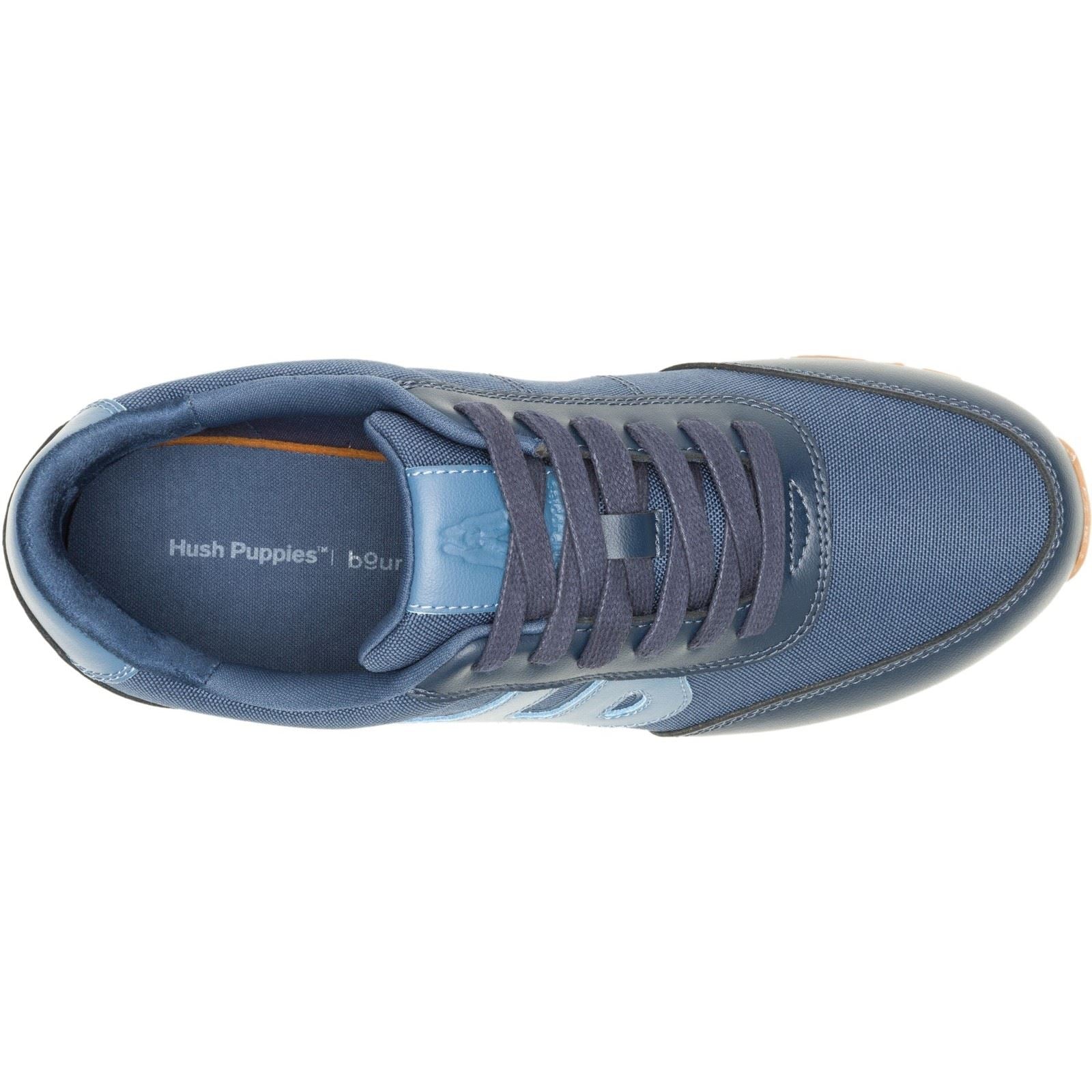 Hush Puppies Seventy8 Herrenblaue Ledersneaker