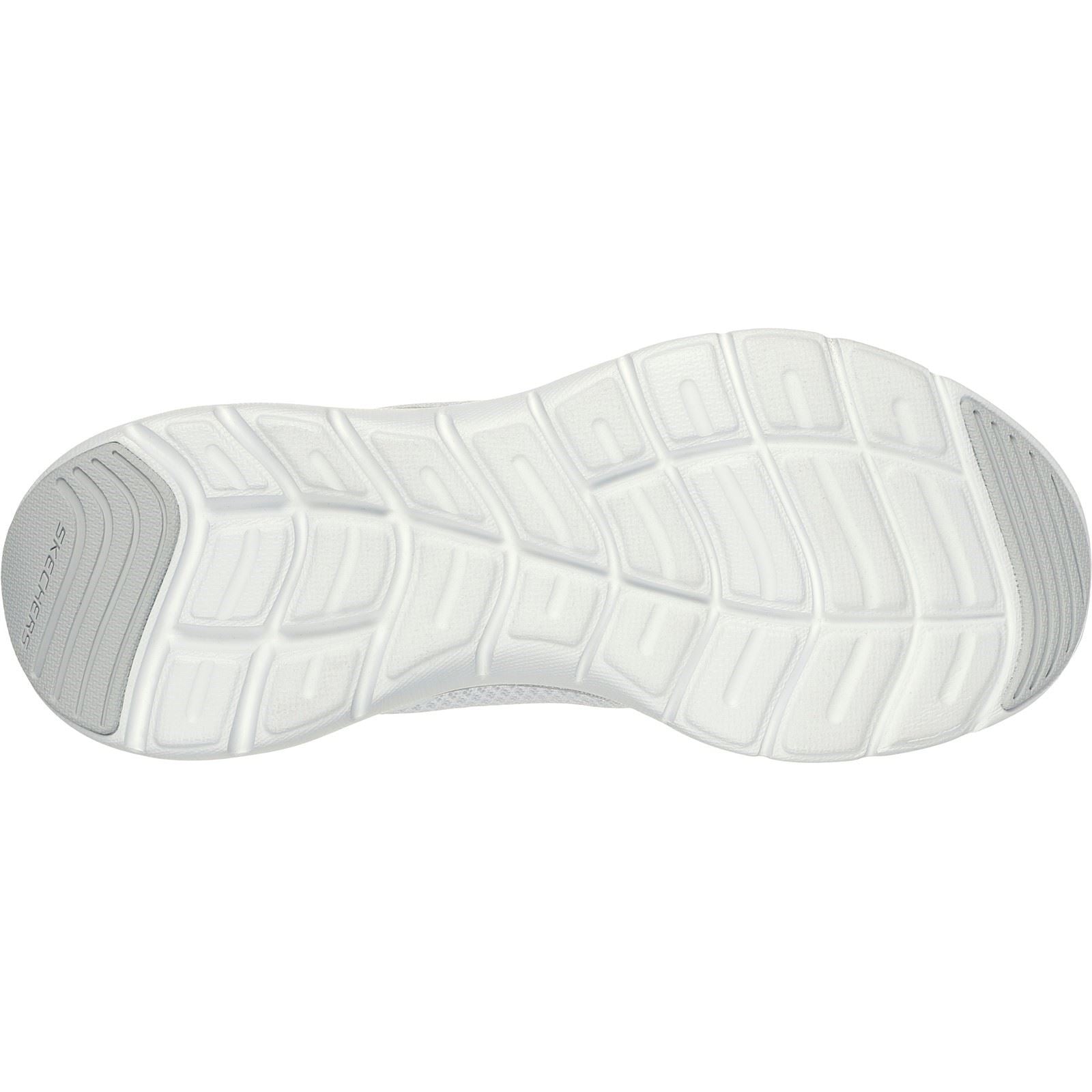 Skechers Flex Appeal 5.0 Uptake Textil Damen Sneaker In Weiß/Silber