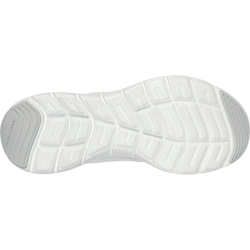 Skechers Flex Appeal 5.0 Uptake Textil Damen Sneaker In Weiß/Silber