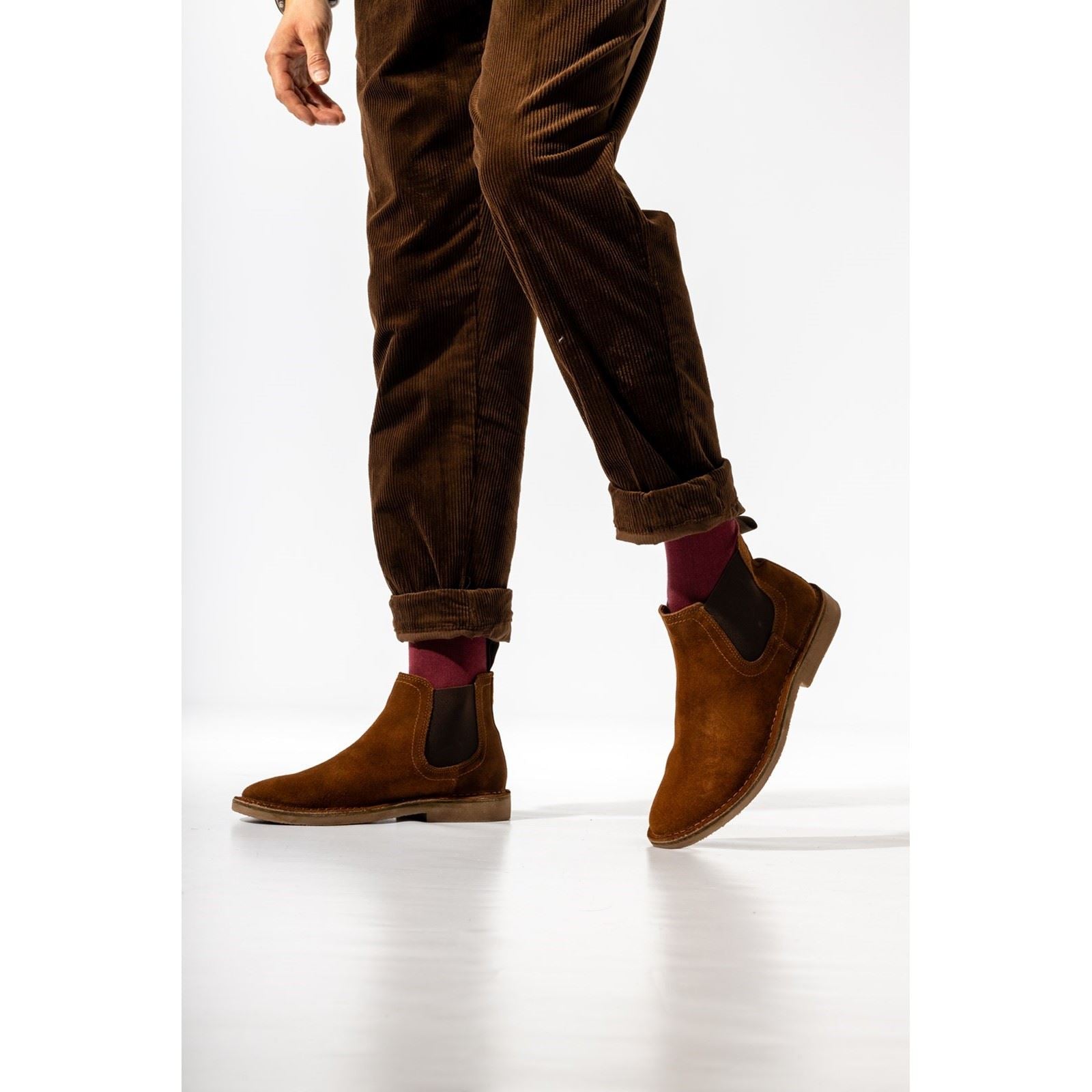 Hush Puppies Shaun Wildleder Herren Stiefel In Hellbraun
