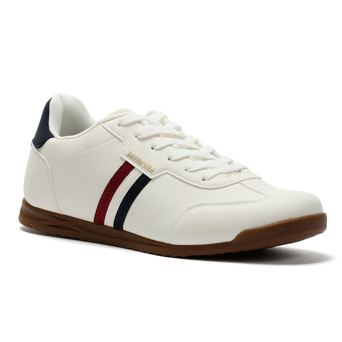 Lambretta Tackle Herren Weiße Sneaker