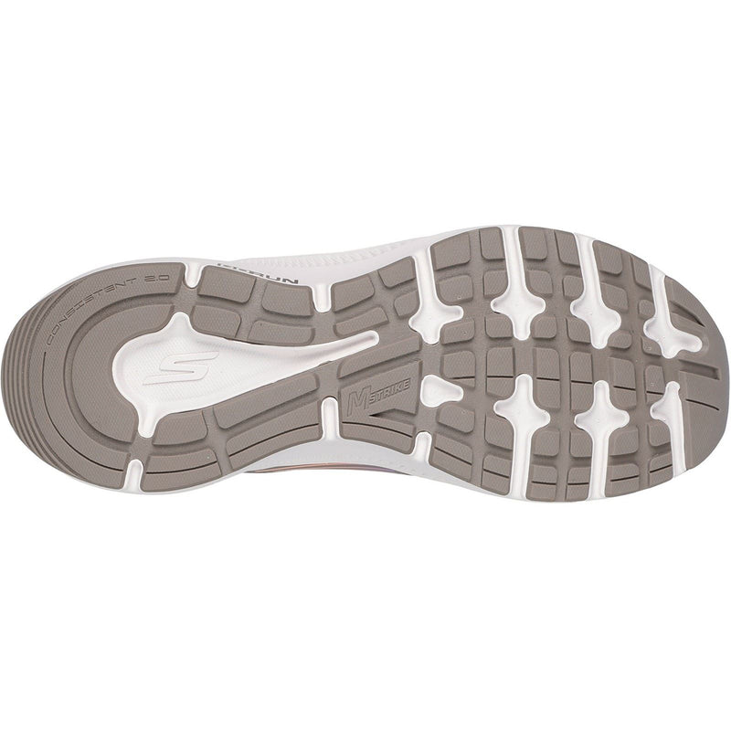 Skechers GO RUN Consistent 2.0 Advantage Leder Damen Sneaker In Taupe/Multi