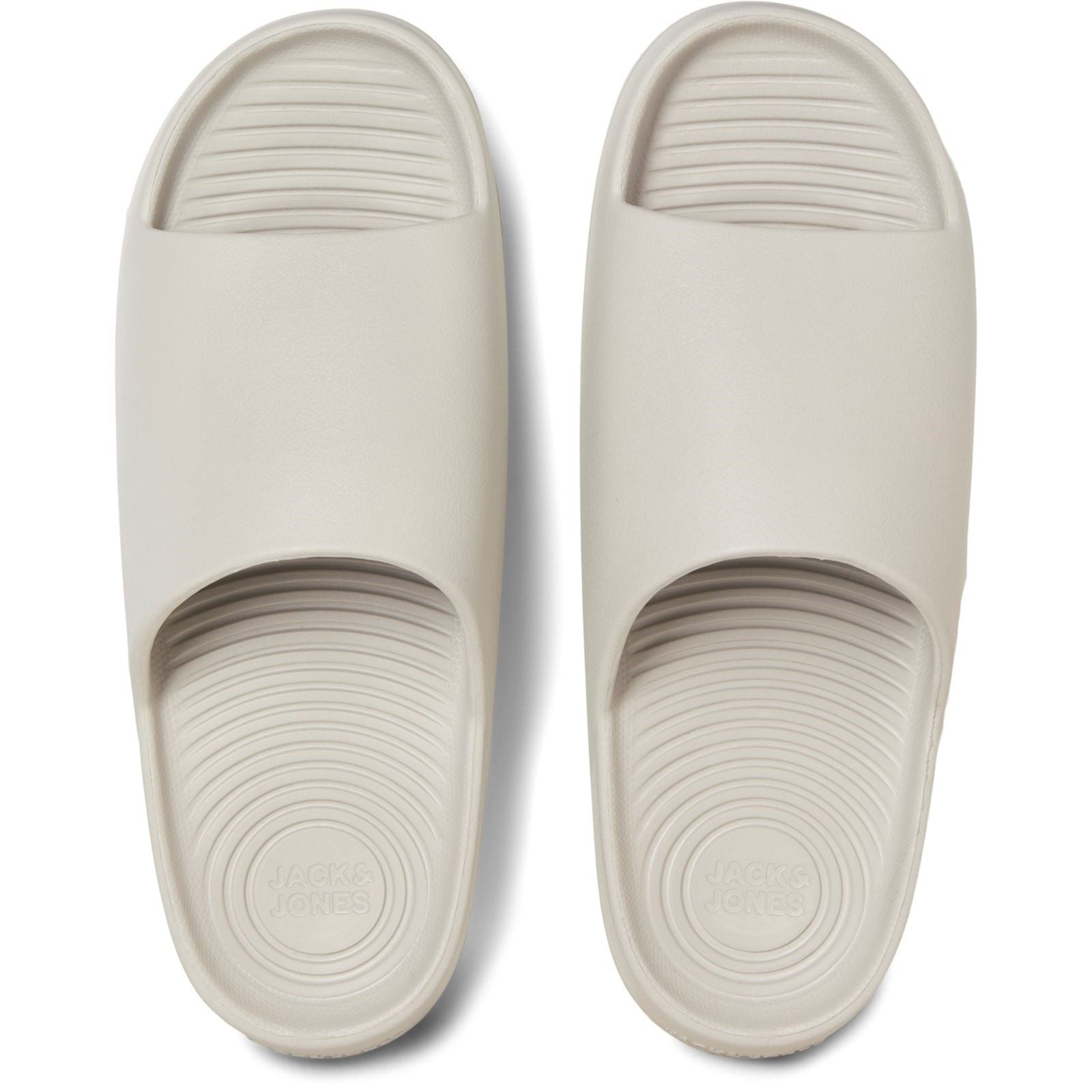 Jack & Jones Ripple Moulded Eva Herren Moonbeam Slides