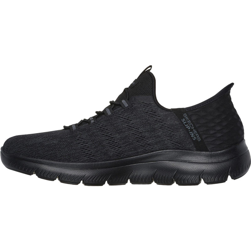 Skechers Summits Key Pace Textile Herren-Sneaker In Schwarz