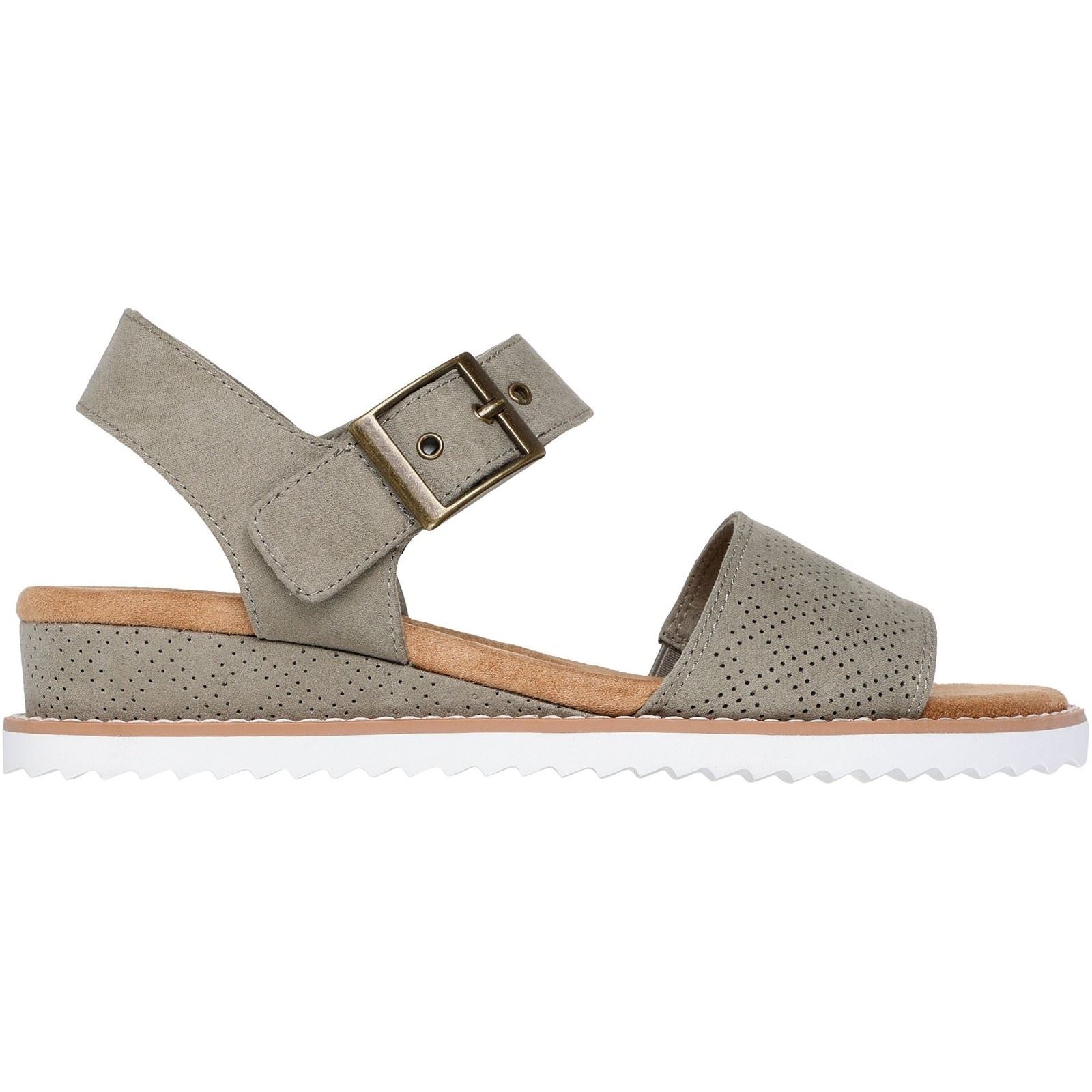 Skechers Desert Kiss Serendipitous Damen Sandalen Aus Polyestermaterial In Olivgrün