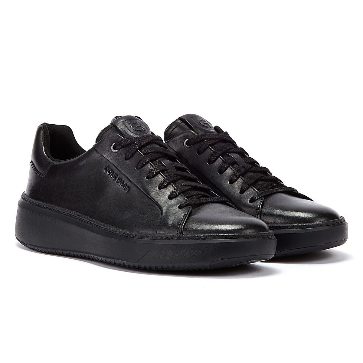 Cole Haan Grandprø Topspin Leder Herren Schwarze Sneakers