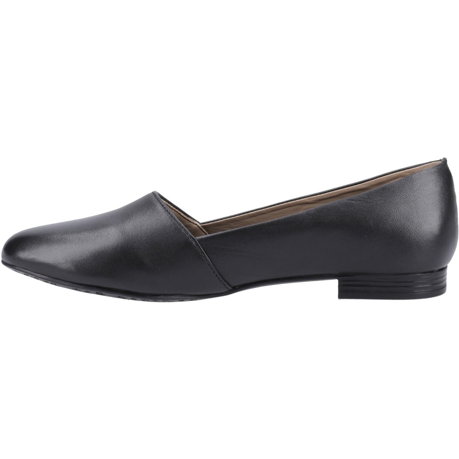 Hush Puppies Lola Senior Mädchenschwarze Ballettschuhe Aus Leder