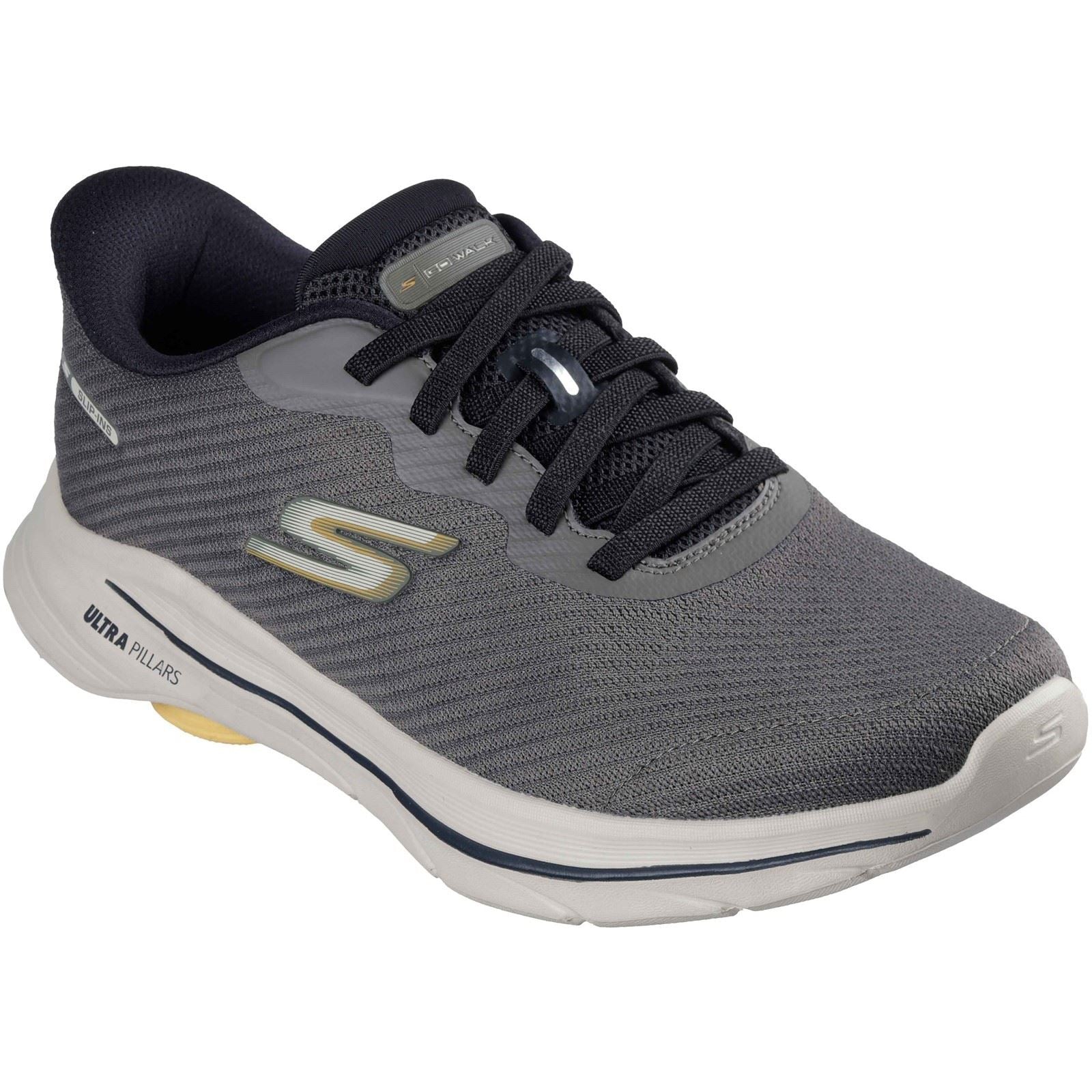 Skechers GO WALK 8 Pate Textile Herren Sneaker In Taupe