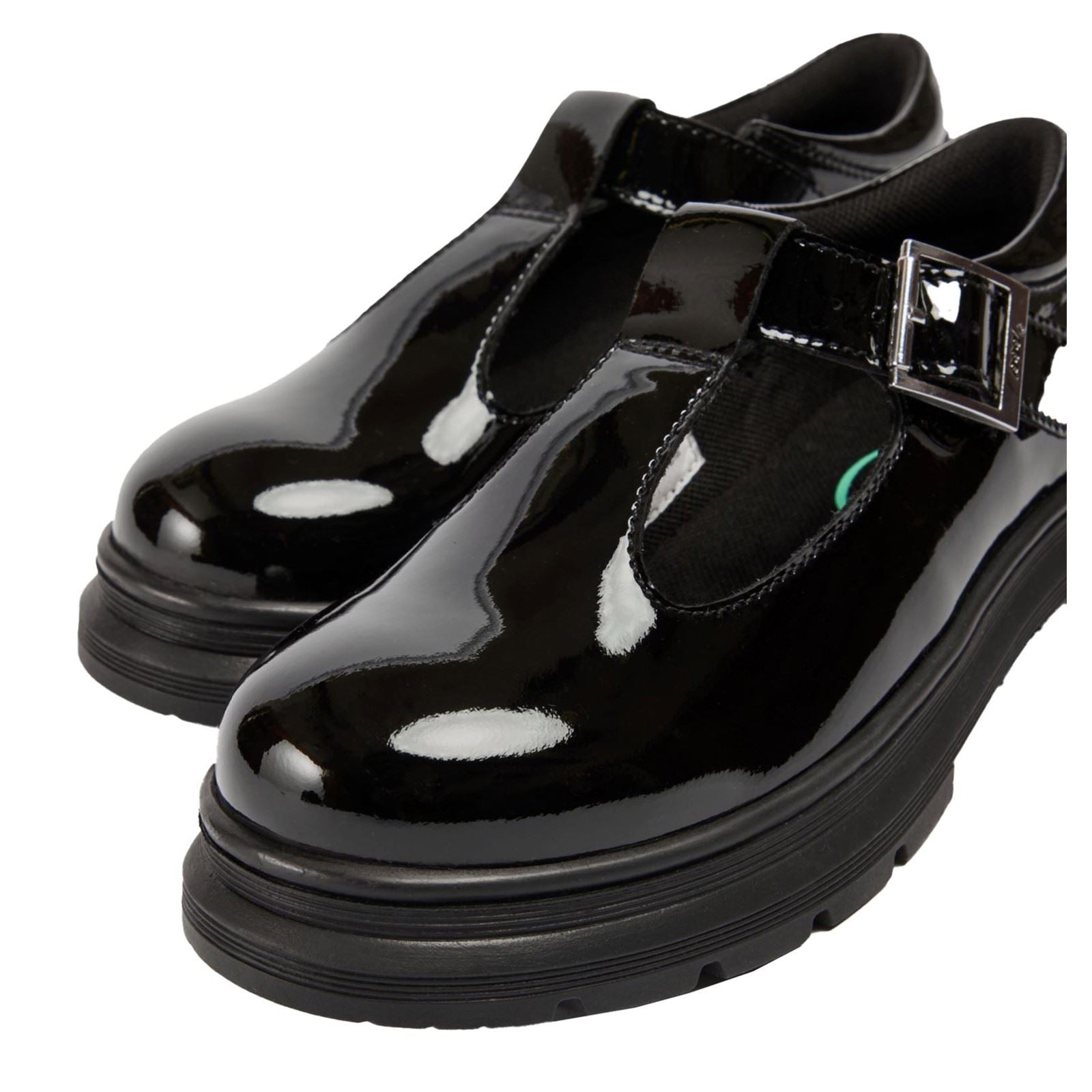 Pod Emilie Kunstleder Mädchen Schwarze Farbe Lackleder Slipper