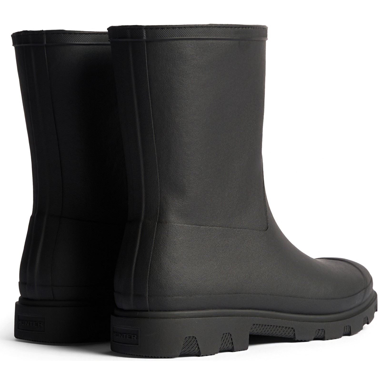 Hunter Downpour Short Insulated Gummiherren Schwarz Gummistiefel