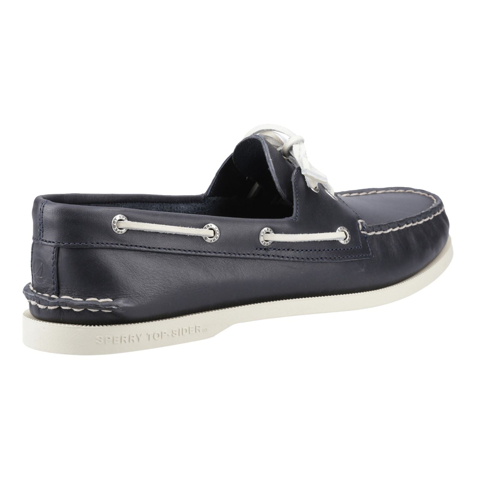 Sperry Authentic 2 Eye Herren Bootsschuhe Aus Leder In Marineblau