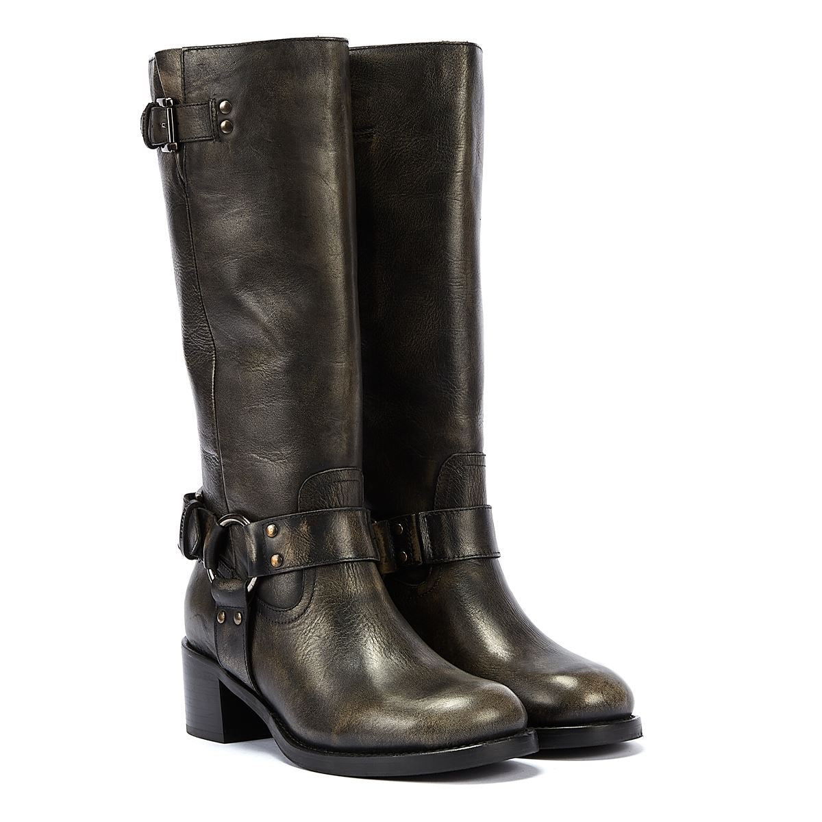 Bronx Neue Camperos Damenstiefel In Schwarz
