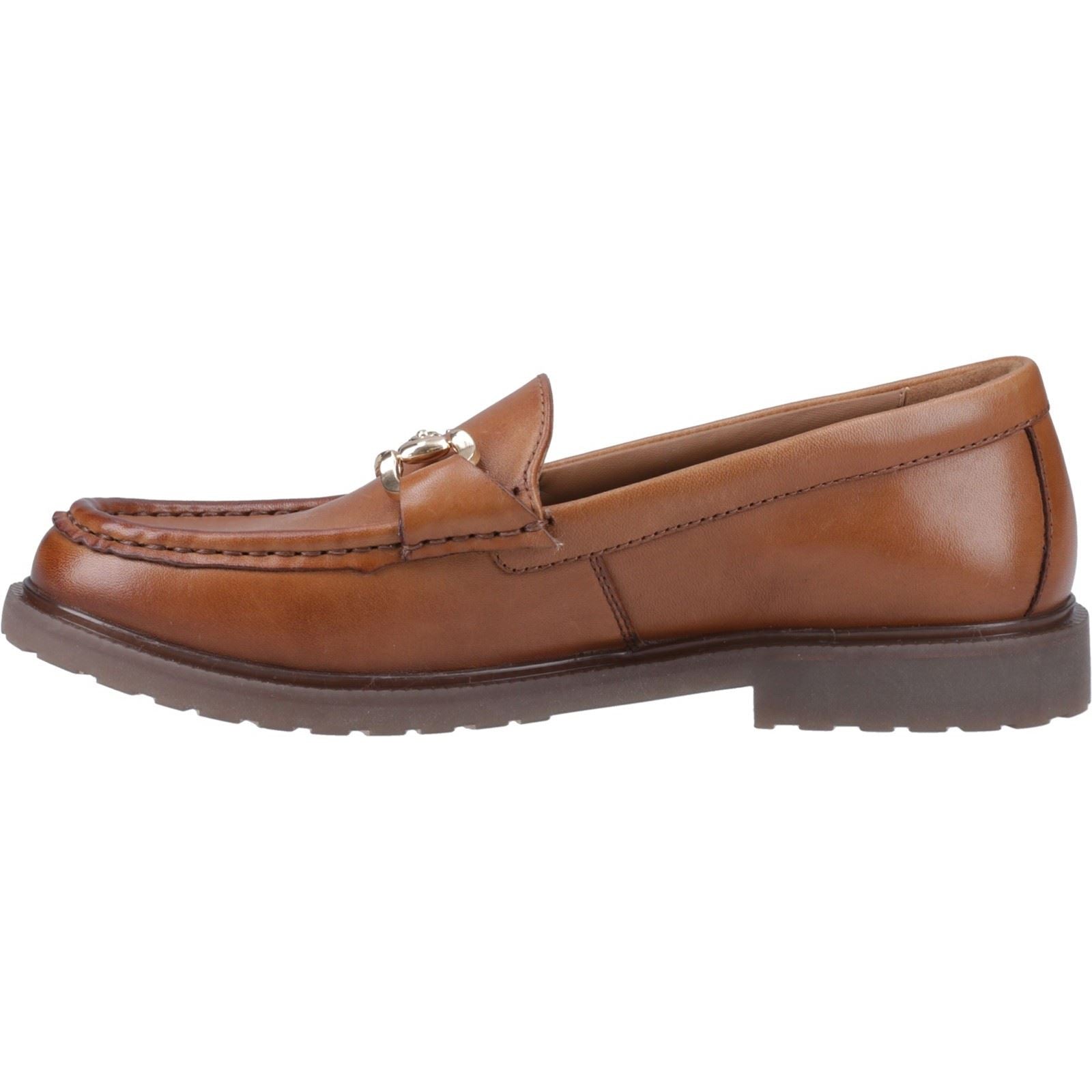 Hush Puppies Verity Snaffle Leder Damen Tan Loafers