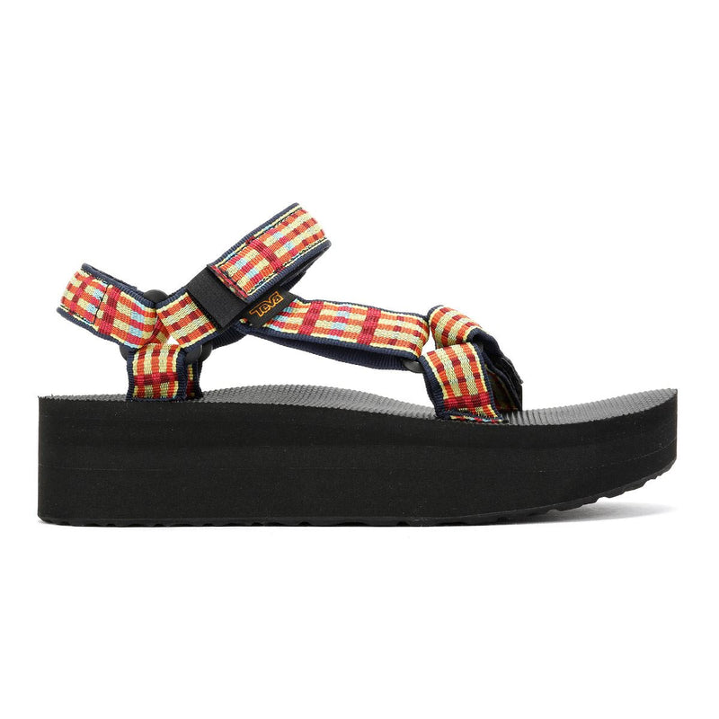 Teva Flatform Universal Damen Gelbe Sandalen