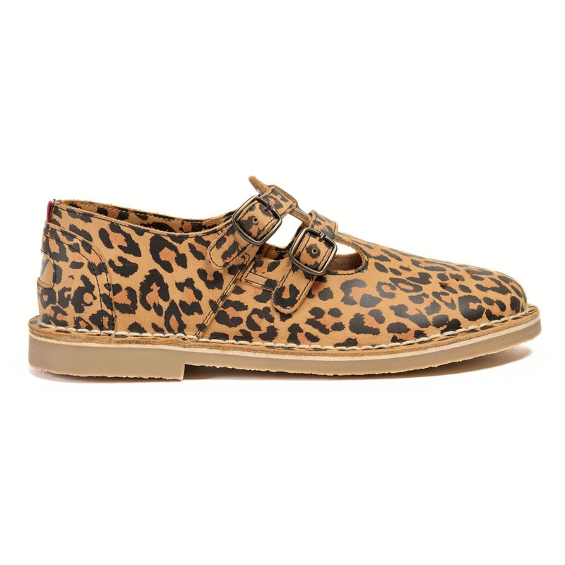 Pod Marley Leder Damenschuhe Mit Leopardenmuster