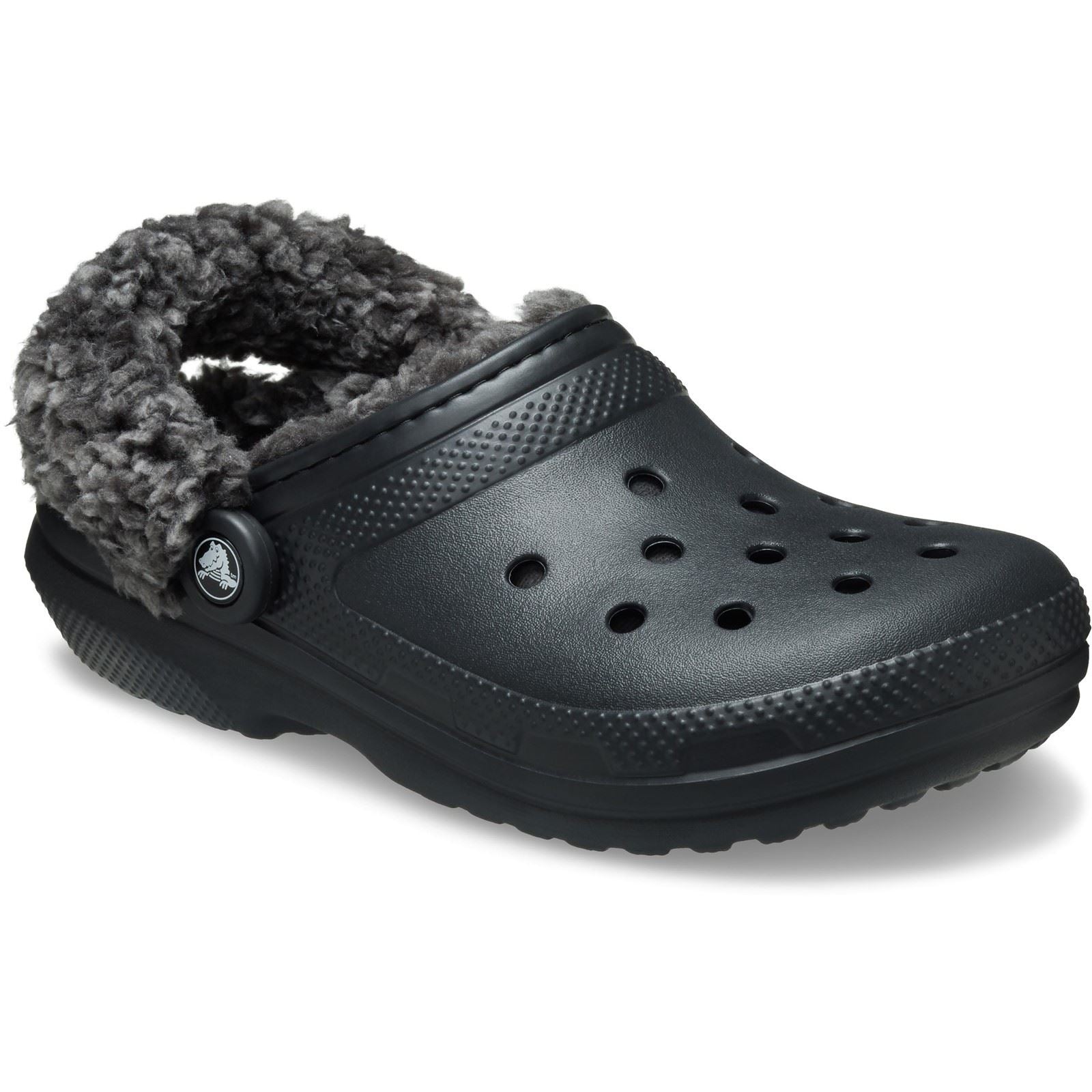 Crocs Classic Fleece Lined Thermoplastische Schwarze Clogs Für Herren