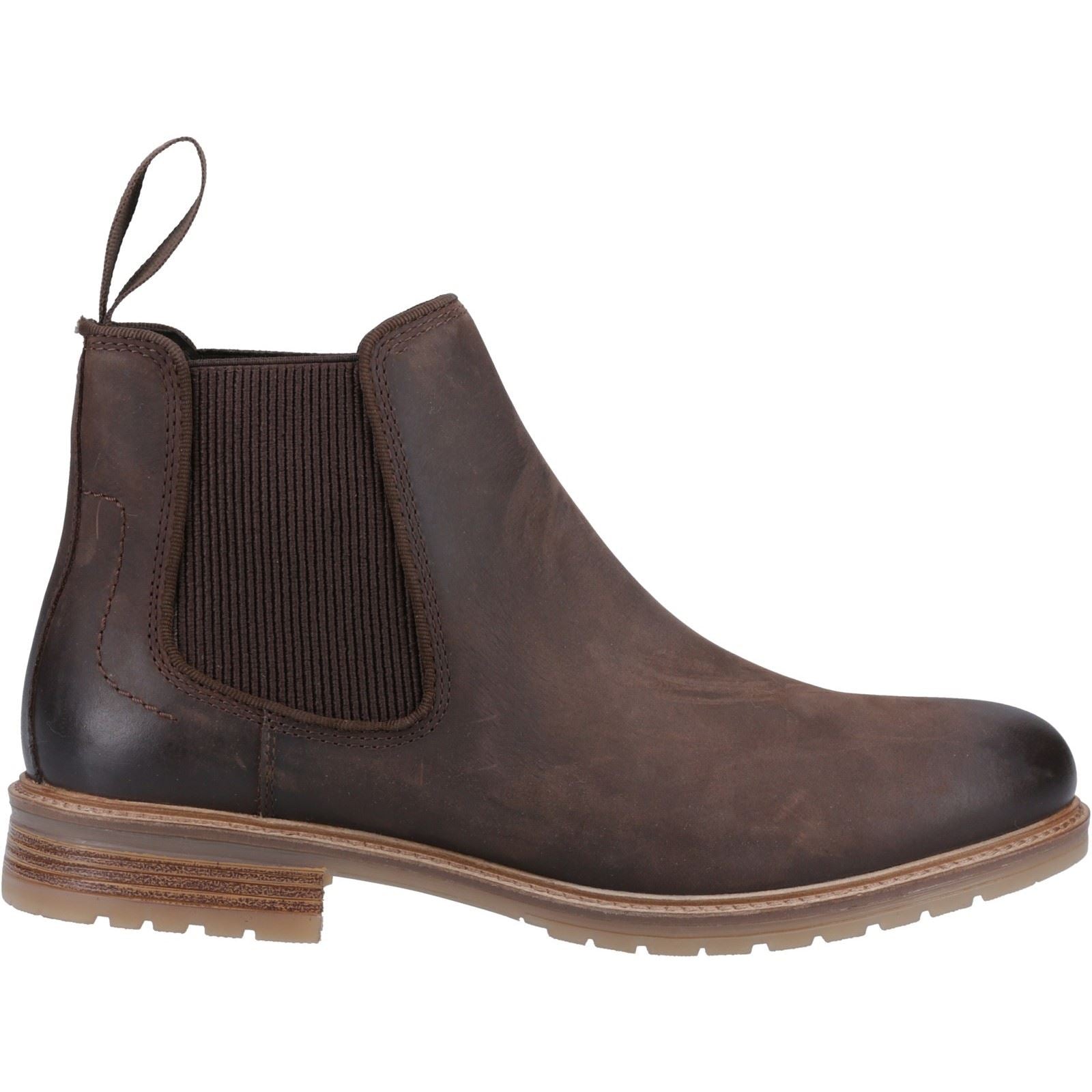 Hush Puppies Russell Leder Herren Stiefel Braun