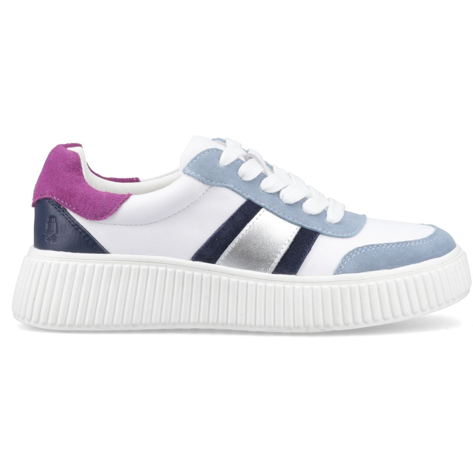 Hush Puppies Holly Wildleder Damen Silber Sneaker