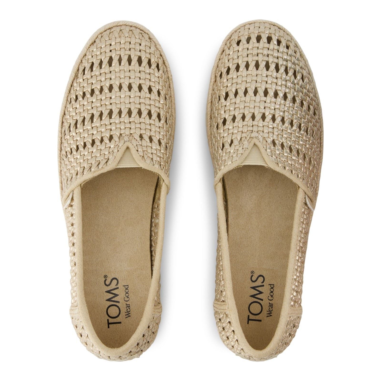 TOMS Valencia Textil Damen Champagner Espadrilles