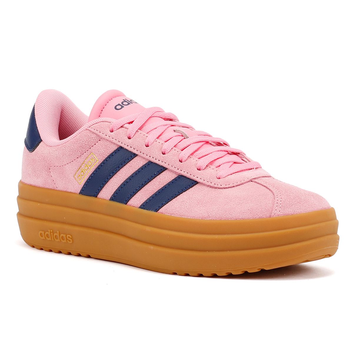 Adidas VL Court Bold Damen Sneaker Aus Rosa Leder