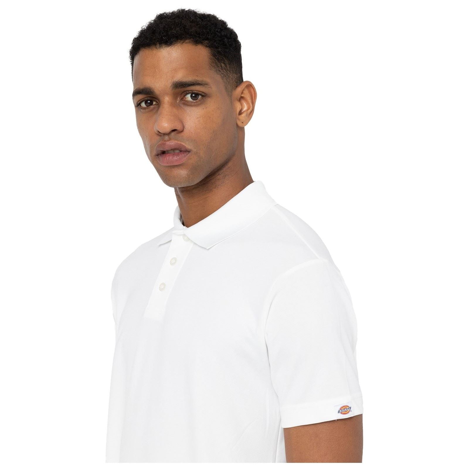 Dickies Everyday Polyester Herren Weißes Polo-Shirt