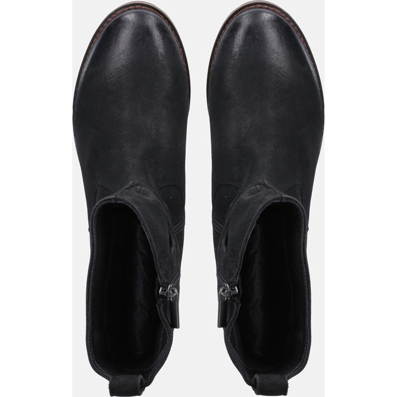 Hush Puppies Emilia Damenlederstiefel In Schwarz