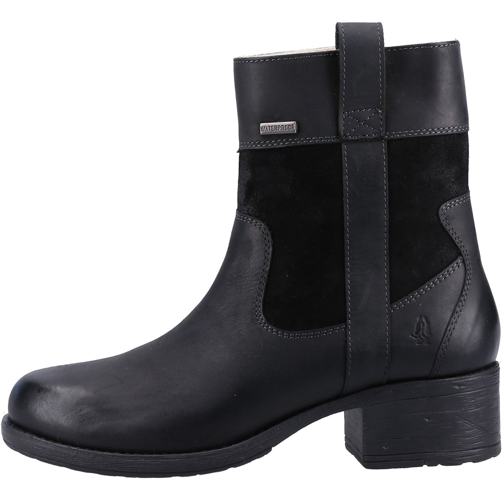 Hush Puppies Saskia Damenstiefel Aus Schwarzem Wildleder