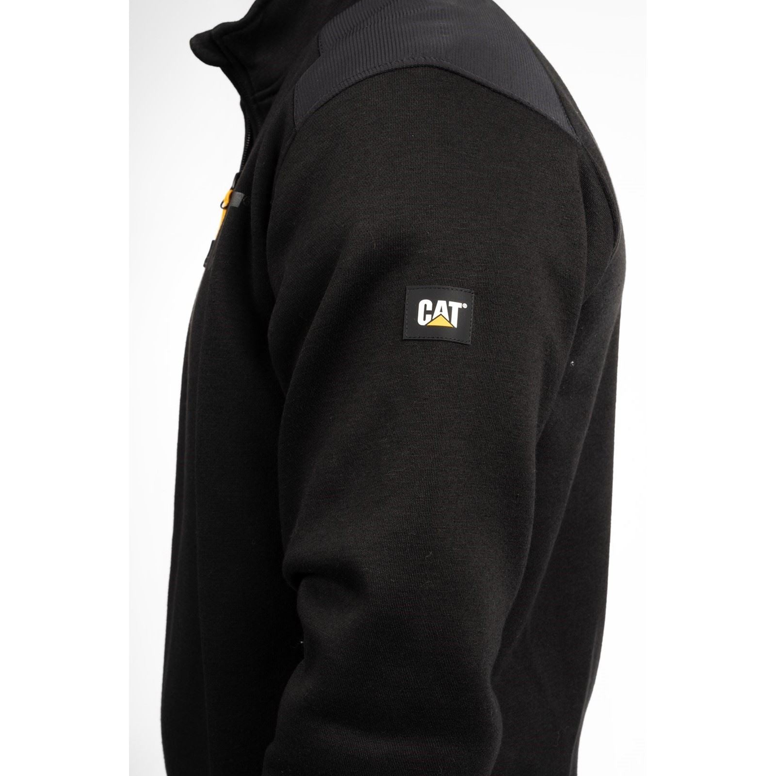 Caterpillar Essential 1/4 Zip Polyester Herren Schwarz Sweatshirt