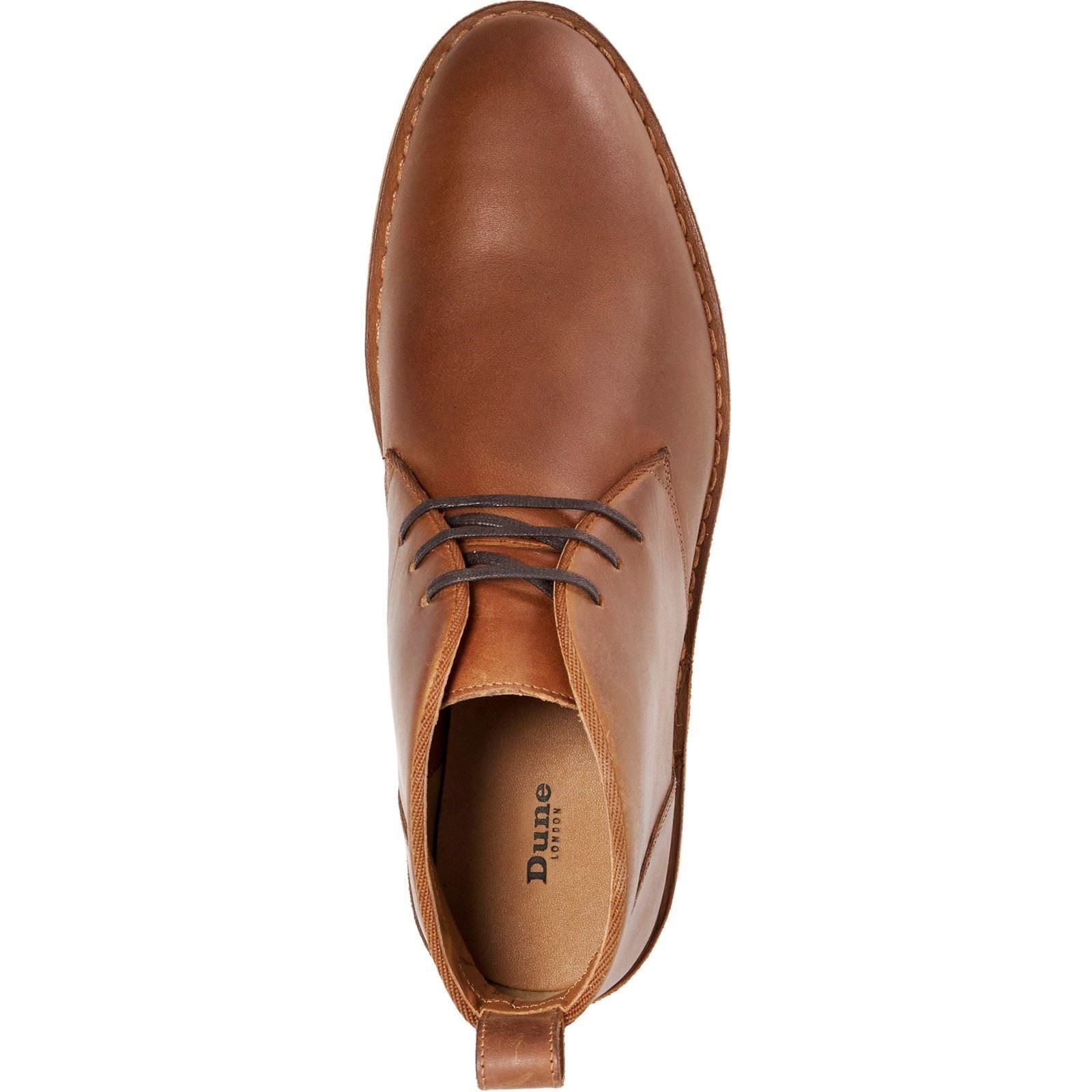 Dune Cashed Wildleder Herren Kastanienbraune Stiefeletten