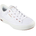 Skechers Arch Fit Arcade - Meet Ya There Baumwoll-Damensneaker In Weiß
