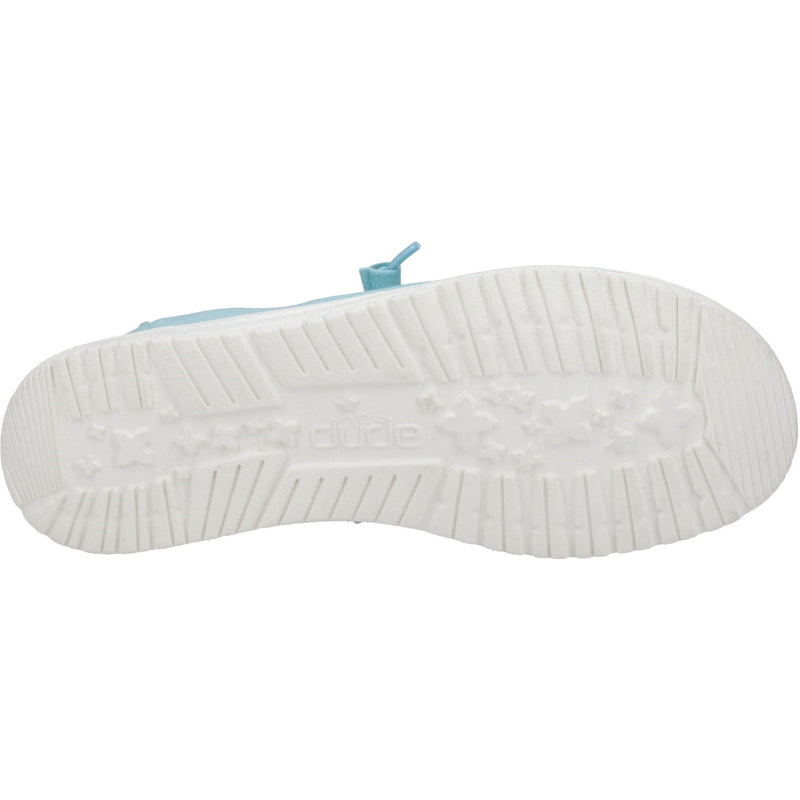 HEYDUDE Wendy Canvas 100% Baumwolle Damen Türkis Loafers