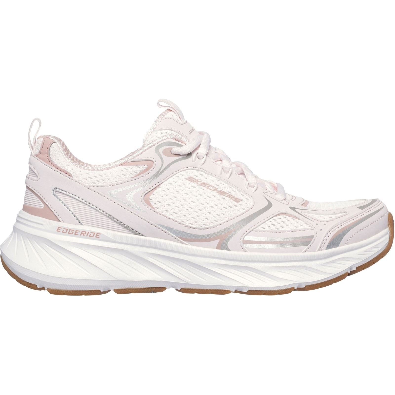 Skechers Edgeride Silver Eclipse Synthetische Damensneaker In Rosa
