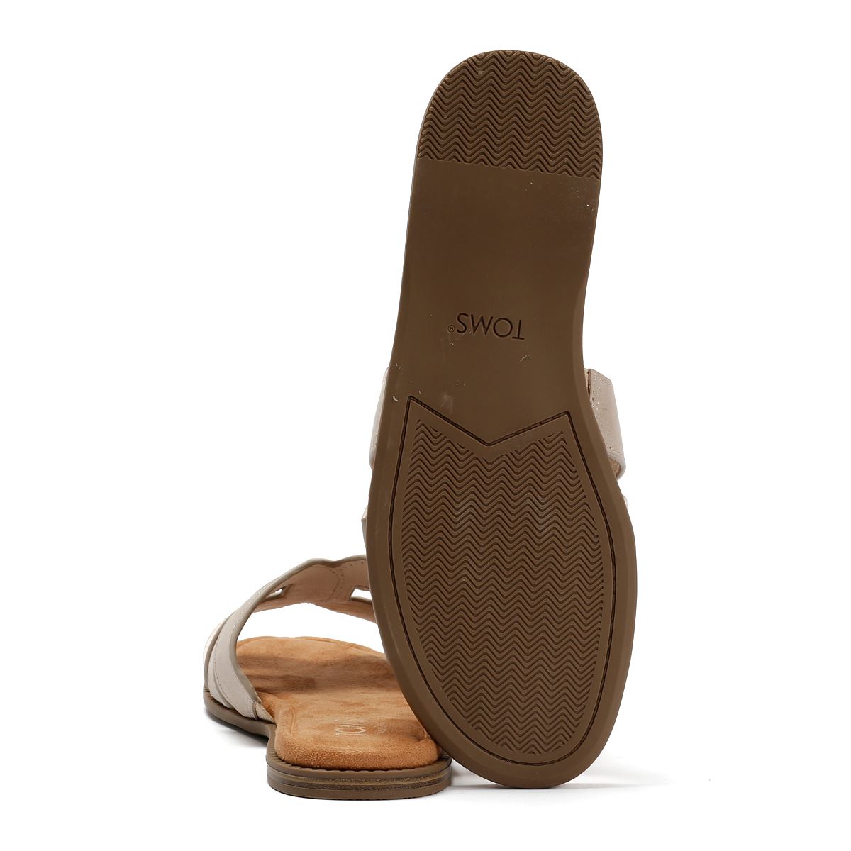 TOMS Sol Mule Leder Damen Gold Sandalen
