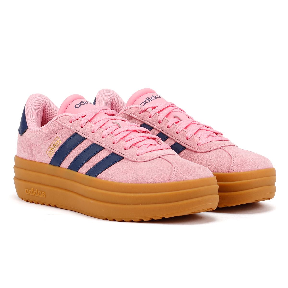 Adidas VL Court Bold Damen Sneaker Aus Rosa Leder