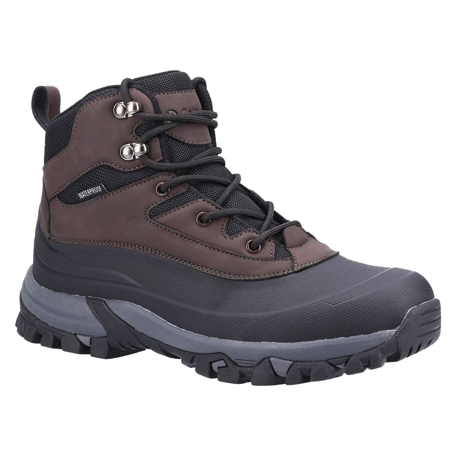 Cotswold Calmsden Herren Wanderschuhe aus braunem Gummi