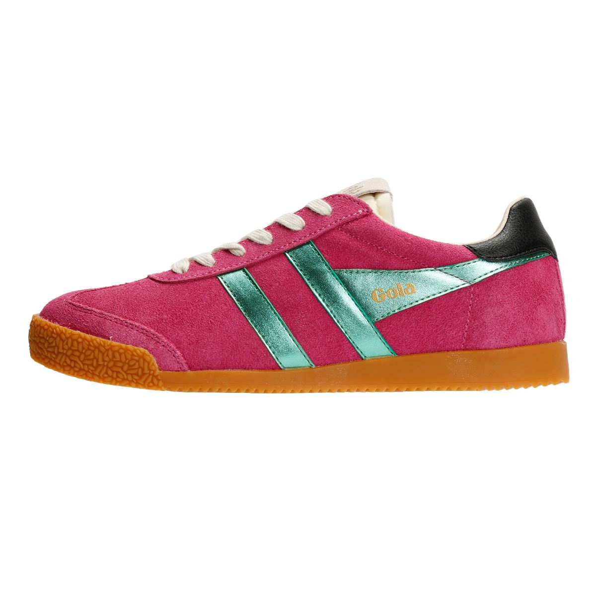 Gola Elan Glitz Damen Turnschuhe Aus Wildleder In Rosa