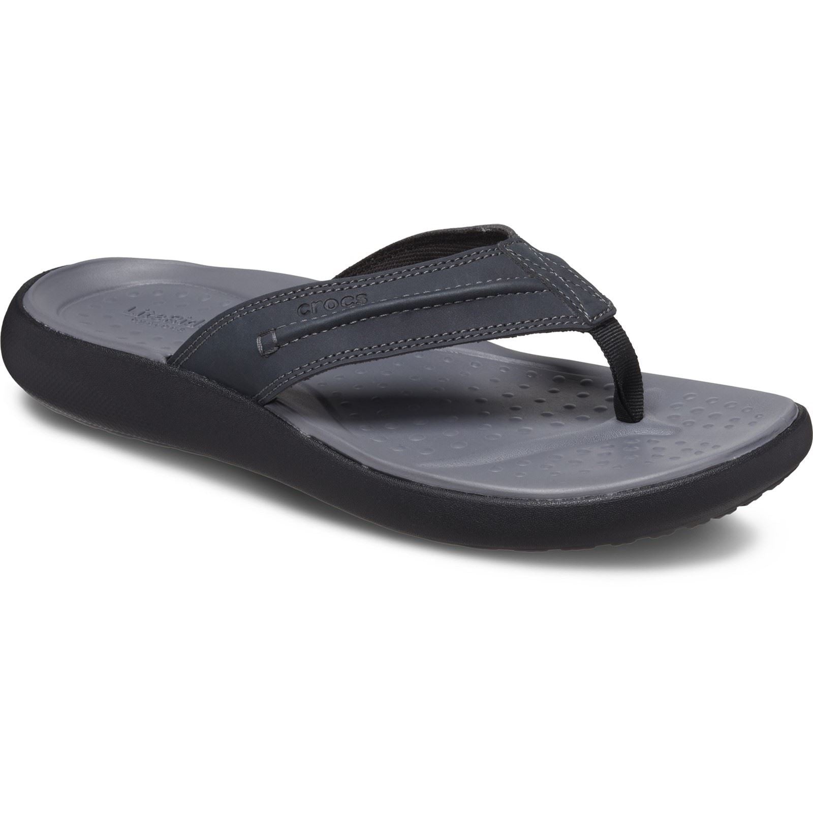 Crocs Yukon Vista II Herren Flip Flops Aus Schwarzem Polyurethan