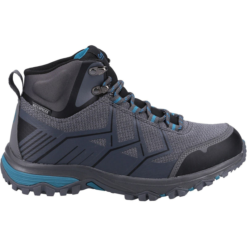 Cotswold Wychwood Mid Rpet+Mesh Damen Wanderstiefel Grau/Blau