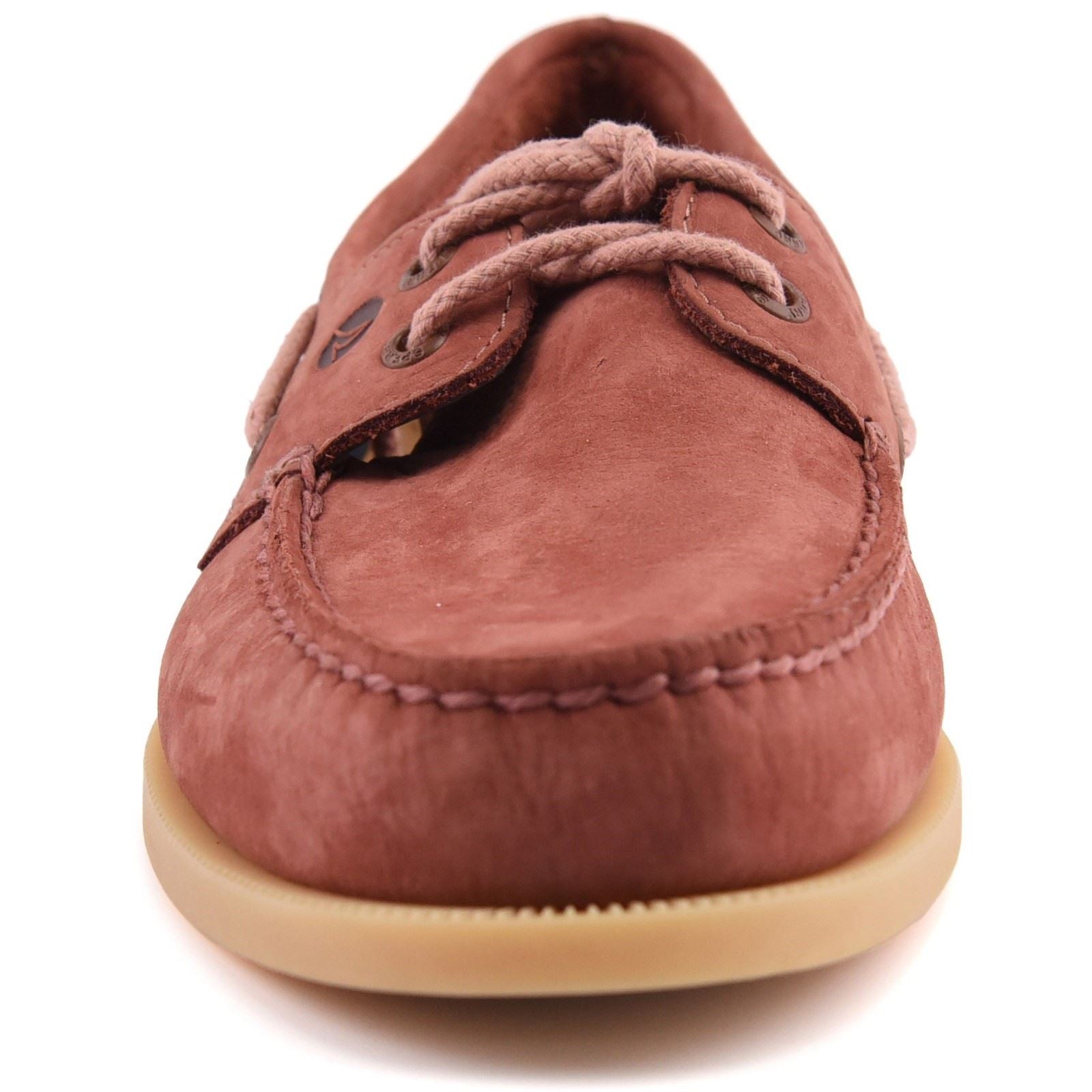 Sperry Authentic Original Herren Bootsschuhe Aus Rotem Leder