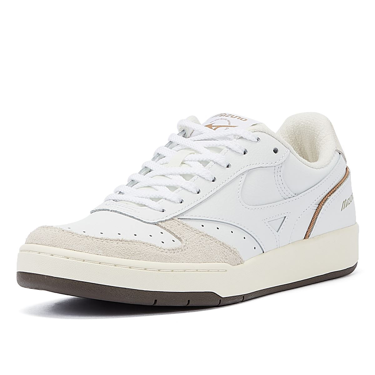 Mizuno City Wind Premium Weiße Ledersneakers