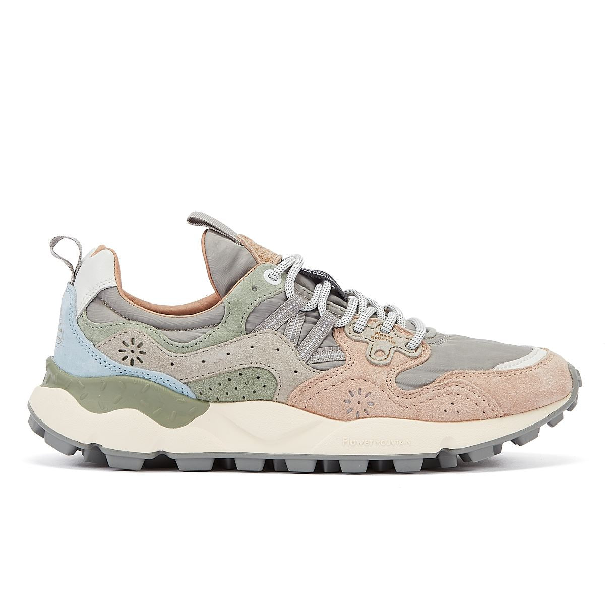 Flower Mountain Yamano 3 Uni Wildleder-Nylon Damen-Sneaker In Pink
