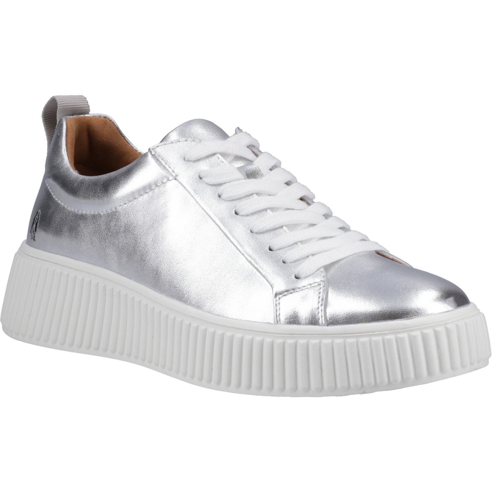 Hush Puppies Harlow Damen Sneakers Aus Silberleder