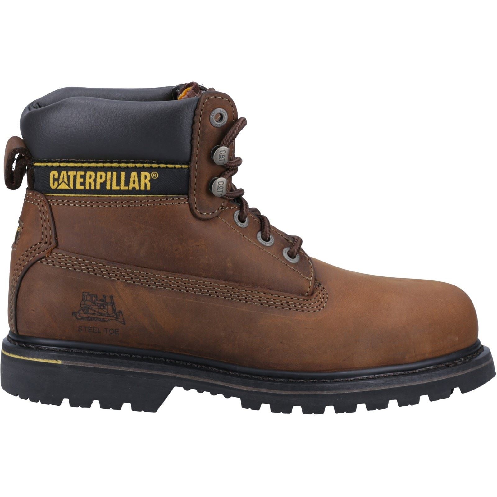 Caterpillar Holton Leder  Braune Sicherheitsstiefel