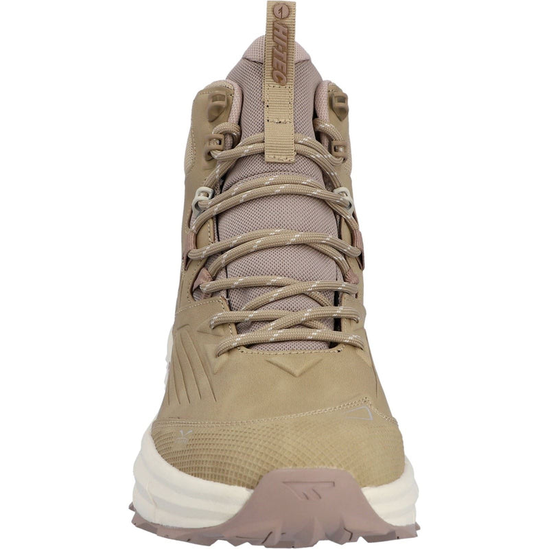 Hi-Tec Fuse Trek Mid Polyester Damen Wanderschuhe In Taupe/Weißkappe Grau/Warm Taupe