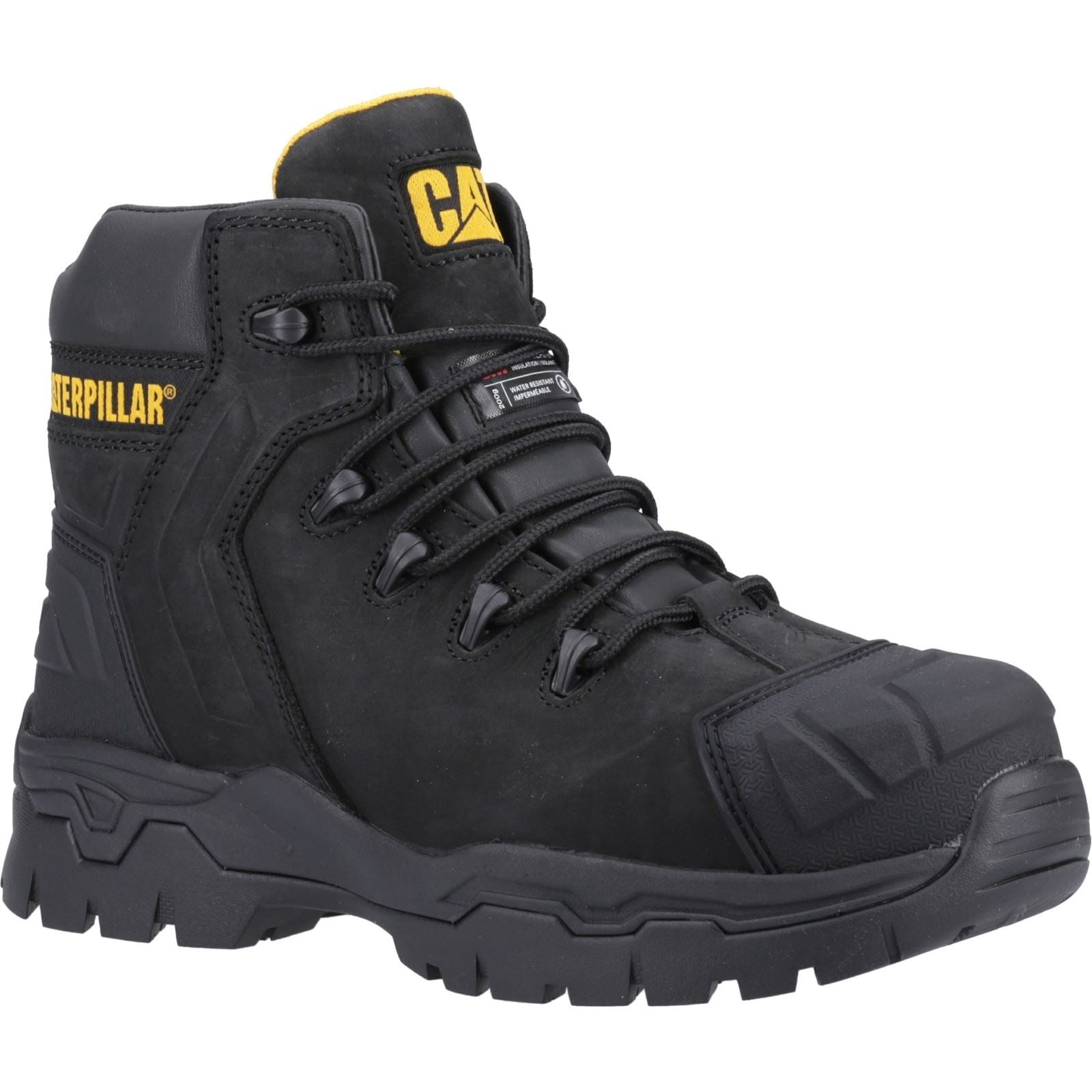 Caterpillar Everett S3 Wp Leder Schwarze Farbe Sicherheitsstiefel