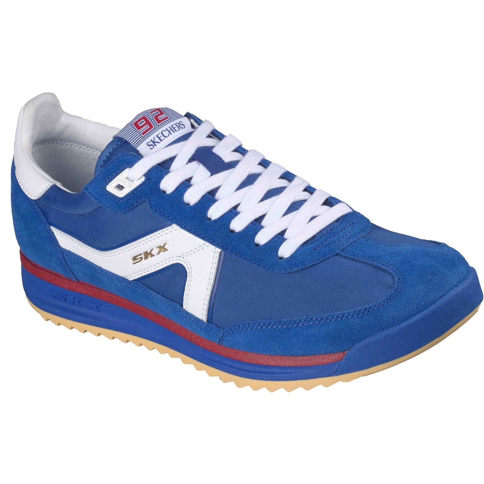 Skechers SKX 92 Spective Leder Herren Blau/Multifarbige Sneakers