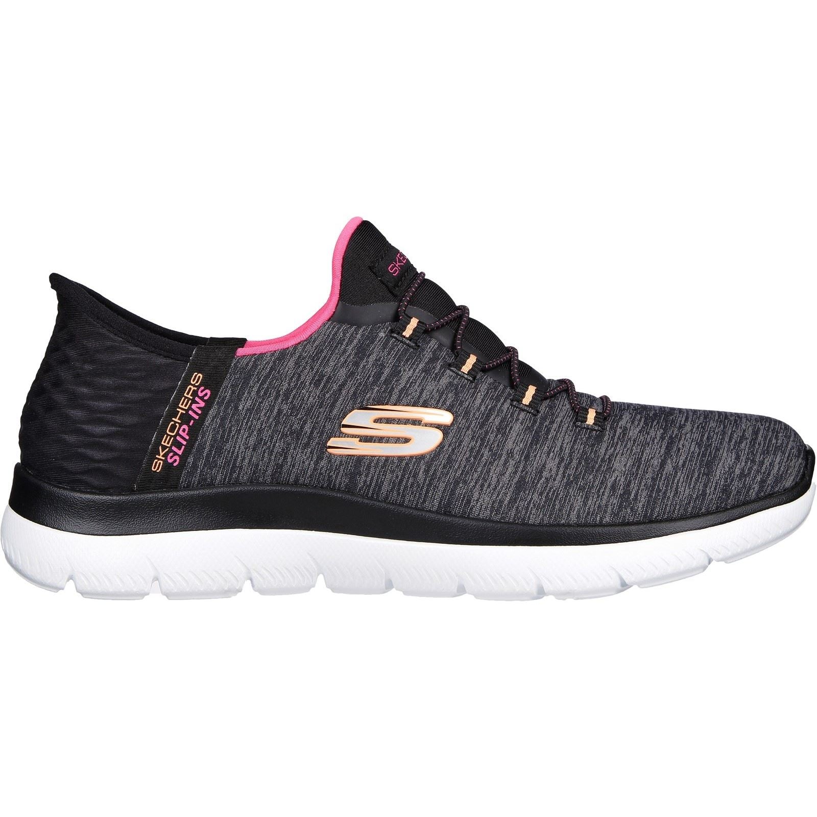 Skechers Summits Dazzling Haze Textile Damen-Sneaker In Schwarz/Mehrfarbig